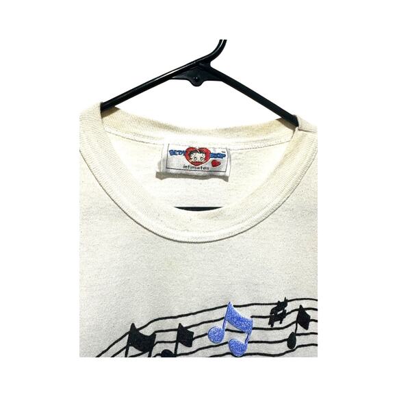 Vintage 1994 Single Stitched Betty Boop Intimates T-shirt One Size Rare Music - Picture 3 of 7